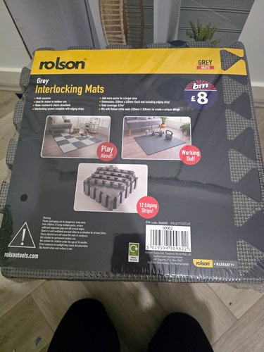 Rolson grey foam interlocking - grey,